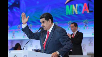  Nicolás Maduro agradece apoyo del Mnoal a Venezuela