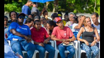 Homenaje en el parque de los Mártires de la Lucha Clandestina