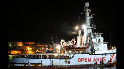 El barco de rescate español 'Open Arms'