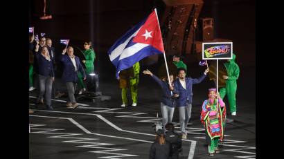 Omara Durand, fue la abanderada de la delegación cubana