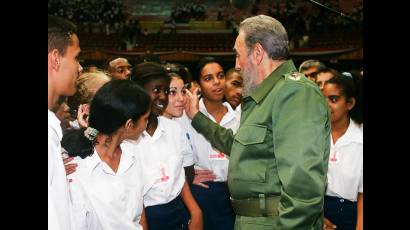 Fidel y los Jóvenes