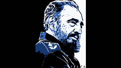 Fidel  desde la Caricatura