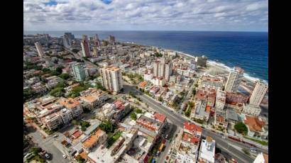 Vista panóramica del Vedado habanero