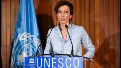 La directora general de la Organización de Naciones Unidas para la Educación, la Ciencia y la Cultura (Unesco)