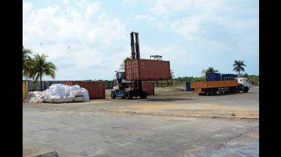 Área de operaciones portuarias en la Isla de la Juventud