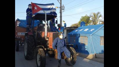 La brigada de recogedores de desechos sólidos en Camagüey