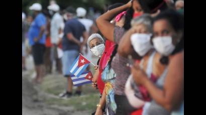 Recibimiento a médicos cubanos desde Lombardía