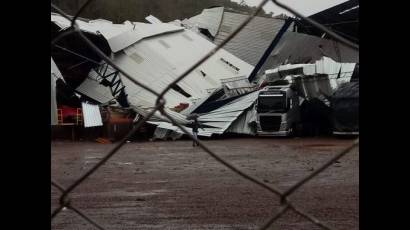 Ciclón en el sur de Brasil 