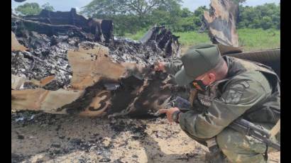 Avioneta derribada en venezuela