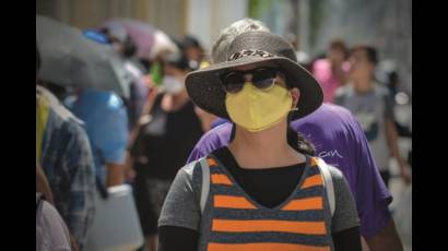 Uso de mascarillas o nasobucos en la vida cotidiana de la ciudad de Holguín.