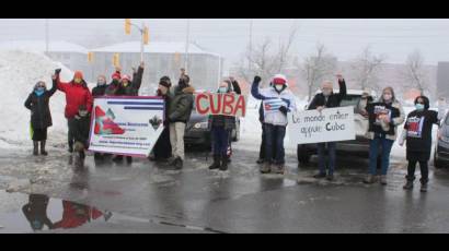 Cubanos en Estados Unidos y Canadá en caravana contra el bloqueo