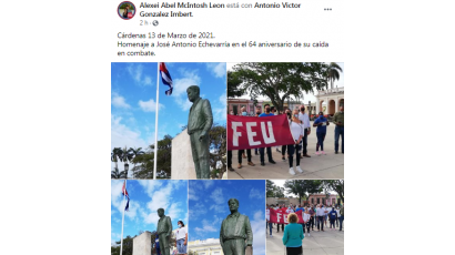 Homenaje a José Antonio Echevarría 