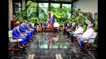 Recibió Díaz-Canel  a Vicepresidente del Gobierno  de la Federación de Rusia