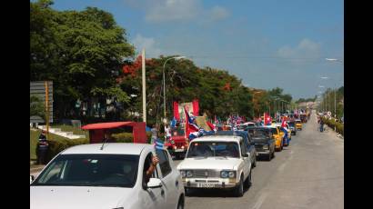 Caravana contra el bloqueo en Holguín