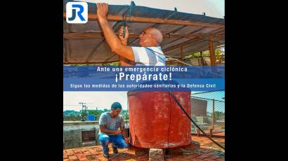 Preparación para el paso de la tormenta tropical Elsa