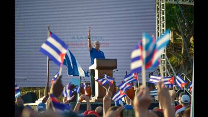 El Primer Secretario del Partido Comunista de Cuba y Presidente de la República, Miguel Díaz-Canel Bermúdez