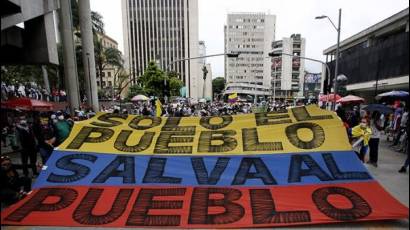 Manifestaciones del CNP  contra el Gobierno de Iván Duque