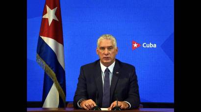 Presidente cubano Miguel Díaz-Canel