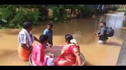 Inundaciones en Thalavady