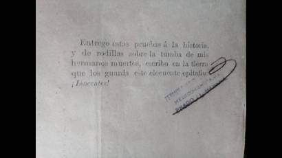 Libro firmado por Fermín Valdés Domínguez