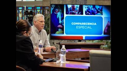 Presidente cubano comparece en televisión nacional