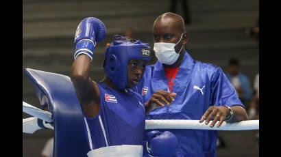 El boxeador cubano Ewart Marín