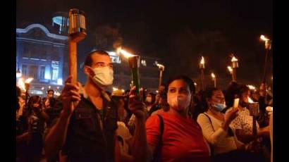 Marcha de las Antorchas en Camagüey