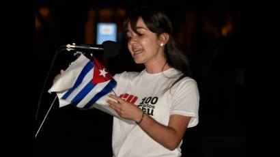 Palabras de Karla Santana Rodríguez, presidenta de la Federación Estudiantil Universitaria