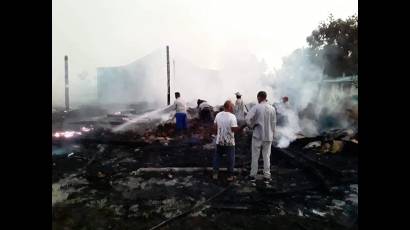 Incendio en deposito de tabaco en Pinar del Río