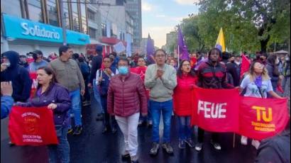 Movilizaciones contra el Gobierno de Lasso