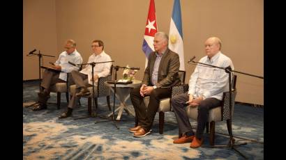 Jornada de trabajo en Argentina del Primer Secretario del Comité Central