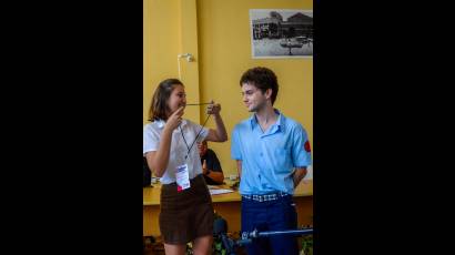 Es un honor representar a mis compañeros de aula en la cita nacional, dijo el estudiante Guillermo Gabriel.