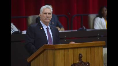 Miguel Díaz-Canel Bermúdez, presidente de la República de Cuba. 