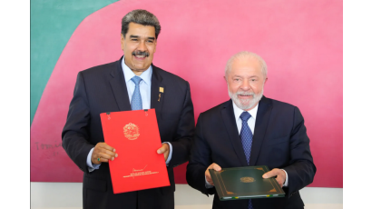 Los presidentes Maduro y Lula impulsan el intercambio bilateral entre sus respectivas naciones con vistas a profundizar la integración sudamericana. Foto: Noticias Carabobo