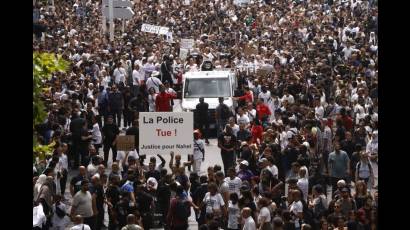 Marcha en Nanterre