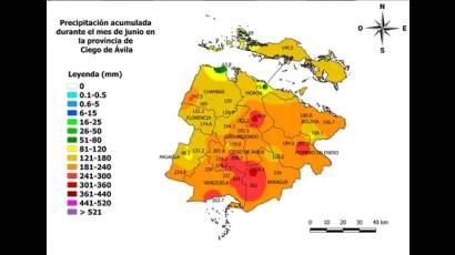 Lluvias y sus concentraciones