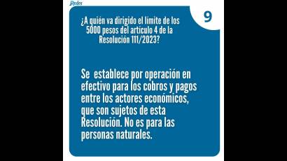 Detalles sobre el proceso de bancarización de las operaciones en Cuba. 