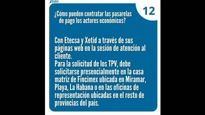 Detalles sobre el proceso de bancarización de las operaciones en Cuba. 