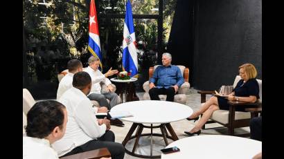  Presidente de la República, Miguel Díaz-Canel Bermúdez, y Canciller de República Dominicana, Roberto Álvarez Gil