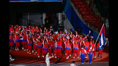 Delegación cubana en Santiago 2023