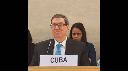 Intervención del canciller de Cuba en Consejo de Derechos Humanos