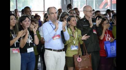Denuncia pública de los delegados en contra del bloqueo económico, comercial y financiero impuesto por Estados Unidos contra Cuba