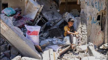 La población infantil, muy golpeada por la masacre.