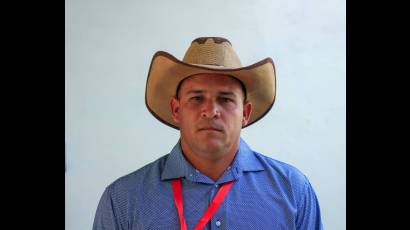 Ramón Fabré Fonseca, ganadero de la CCS Fructuoso Rodríguez, municipio Mella, provincia Santiago de Cuba.