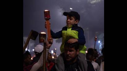 Marcha de las Antorchas, homenajeando al Apóstol 