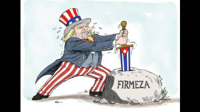 integrantes y colaboradores del suplemento humorístico Dedeté han reafirmado con sus obras la firmeza de los cubanos frente a esta ignominia