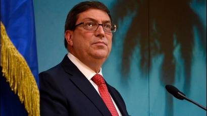 Canciller cubano Bruno Rodríguez