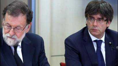 Rajoy y Puigdemont