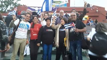 La delegación cubana