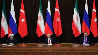 Presidentes de Irán, de Rusia y de Turquía